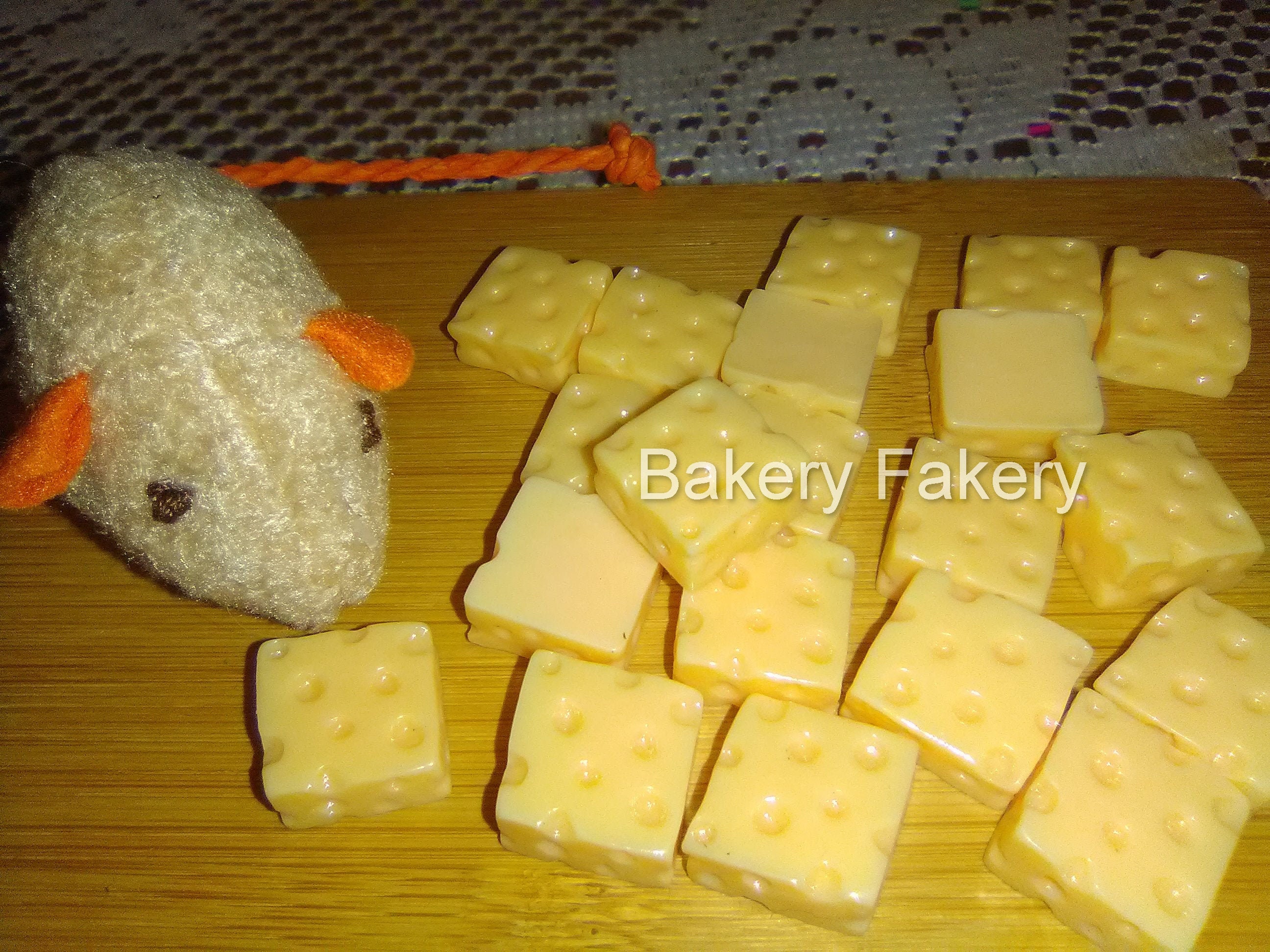 Fake Cheese Chunks 10 Pieces Miniature Swiss Cheese Bites Fake Etsy