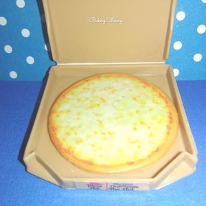 Mini Cheese Pizza, Miniature Fast Food Pizza Toy, Dollhouse Miniature Food, Toy Snacks, Mini Grocery