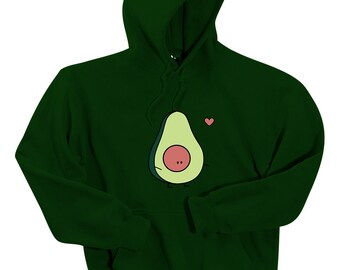 Fleece Pull Over Sweatshirt for Boys Girls Kids Youth Avocado Unisex Toddler Hoodies