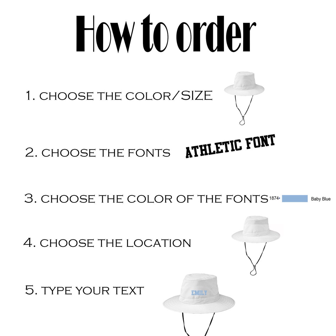 Ink Stitch Customized Your Own Personalized Text/logo/artwork/ Etsy