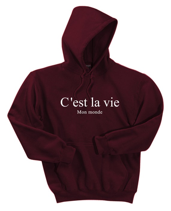 Ink Stitch Unisex C'est La Vie Hoodies Sweatshirts 15 - Etsy