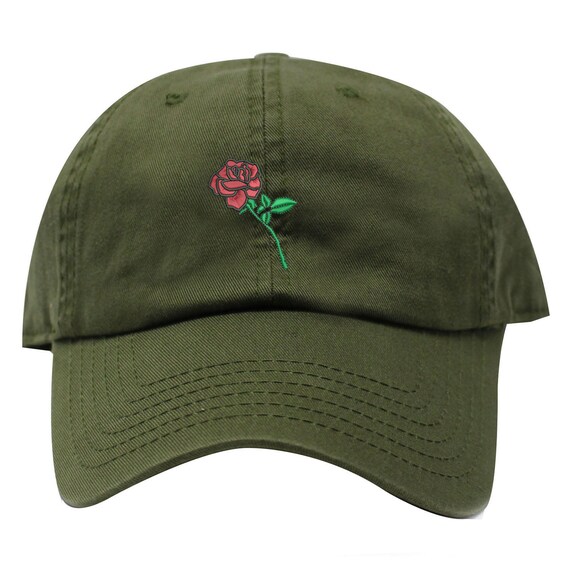 Ink Stitch Rose Embroidered USA 
