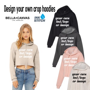 custom cropped hoodie