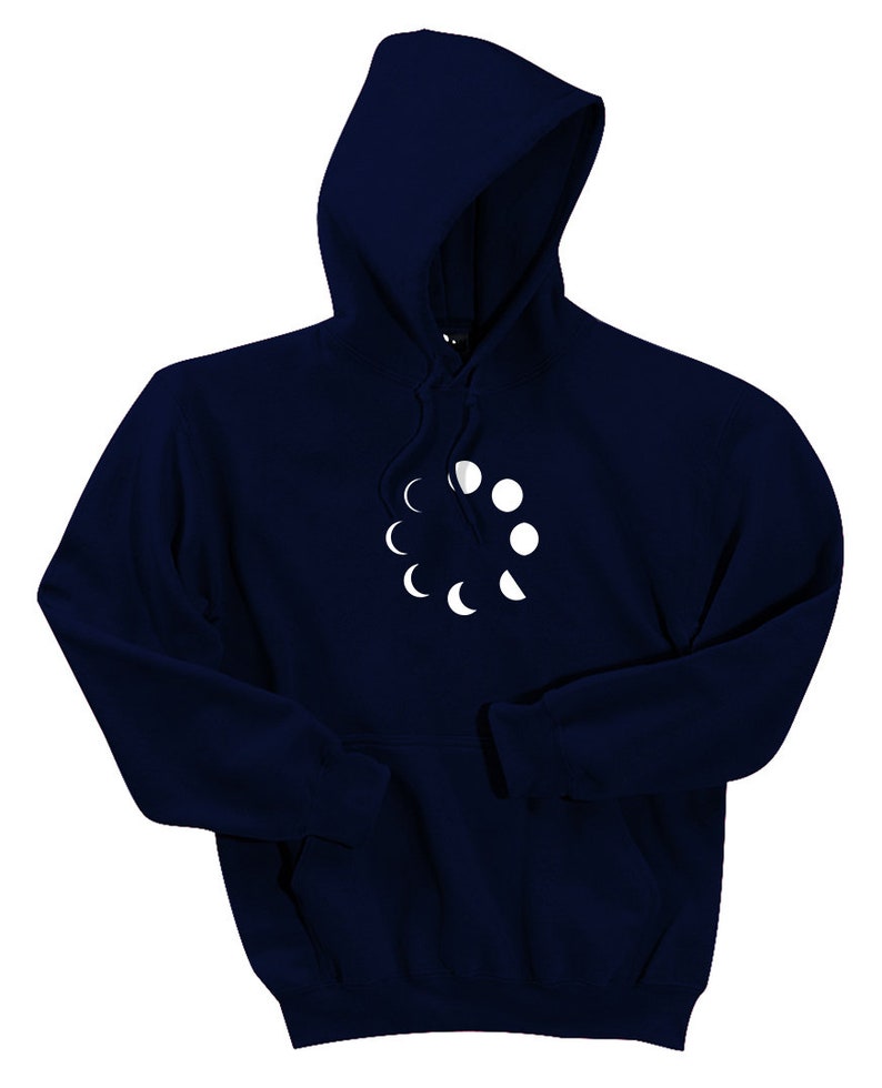 Ink Stitch Unisex Moon Graphic Hoodies Sweatshirts  - 15 Colors 