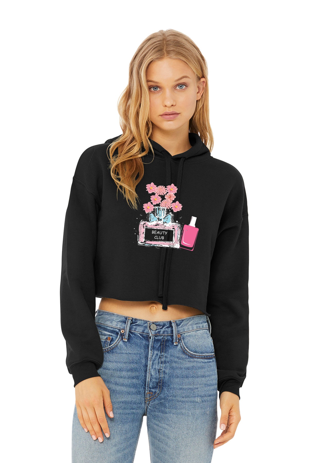Ink Stitch 7502 Fleece Women Cropped Beauty Club Crop Hoodie Etsy