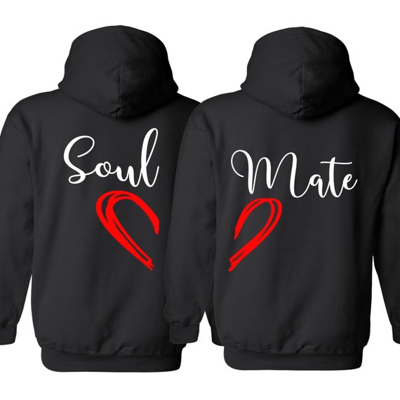 Soul Mate Couple Hoodies - Etsy Norway