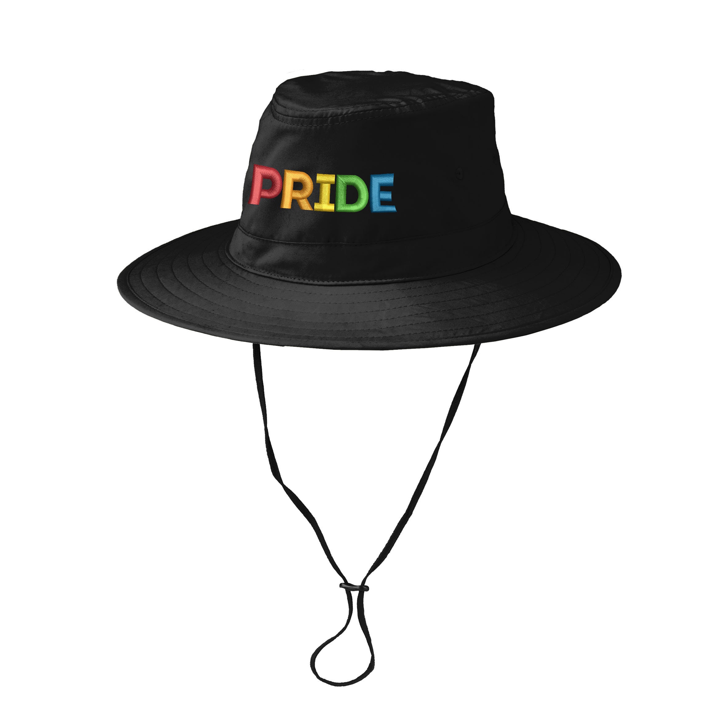 Ink Stitch Pride Bucket Hat With String 