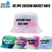 Ink Stitch SP450 Adult Unisex  Customized Your own Personalized Text/Logo/Artwork/ Custom Tie Dye Bucket Hat - 5 Colors 