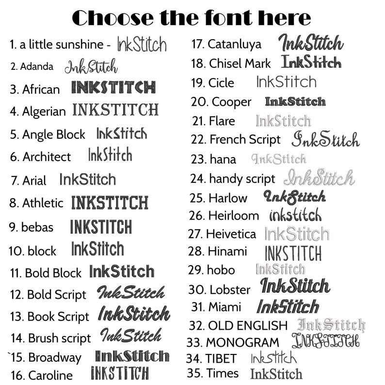 Ink Stitch Q1300 Custom Embroidery Stitching Text or Name Etsy