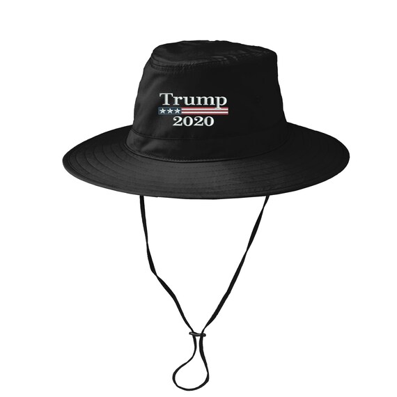 american flag bucket hat with string