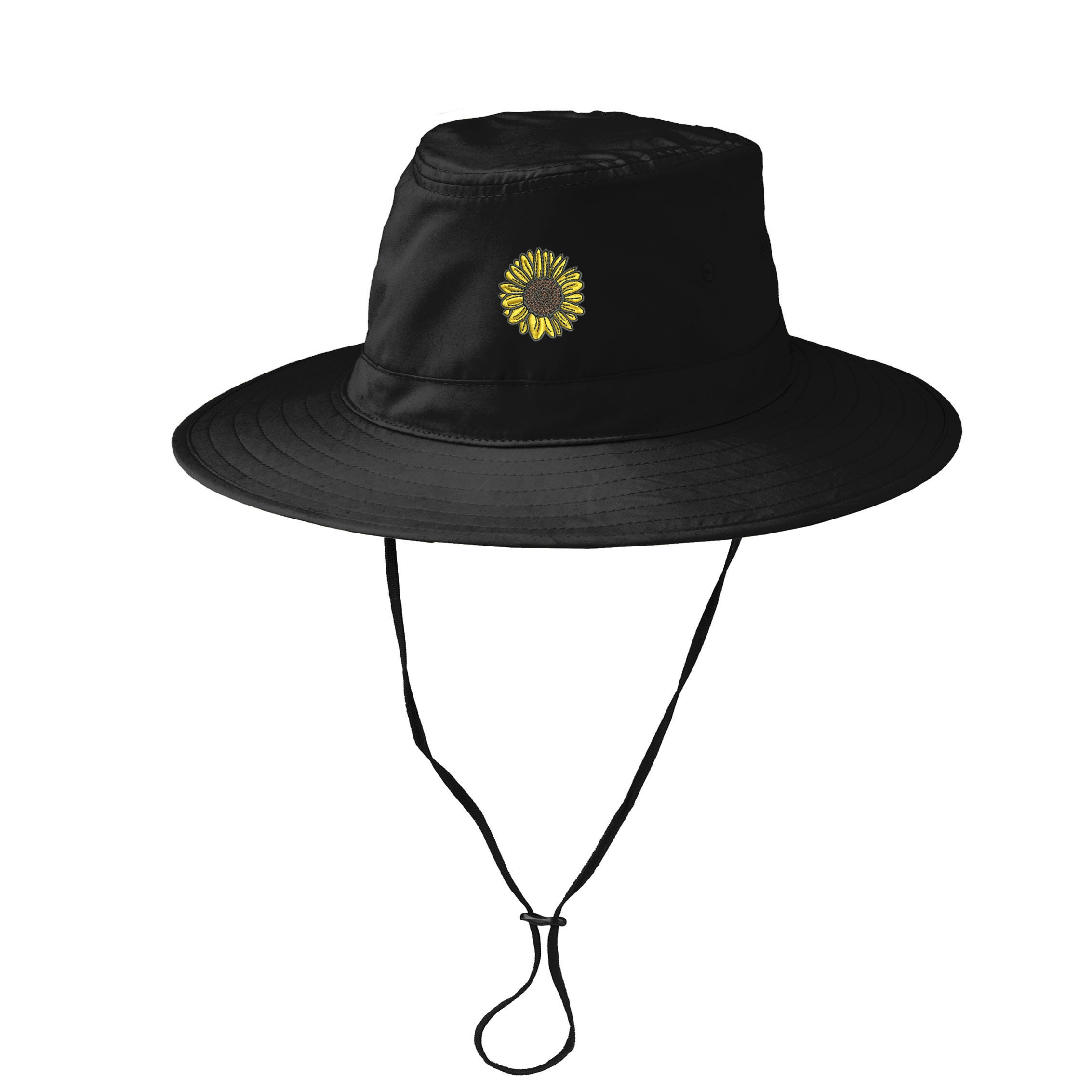 white bucket hat with string