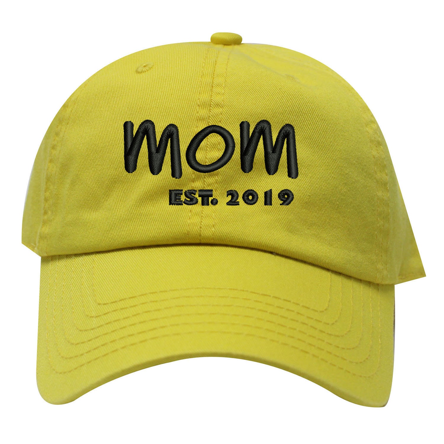Ink Stitch Mom Est.2019 New Mom Embroidered Baseball | Etsy