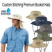 Ink Stitch C920 Customized Your own Personalized Text/Logo/Artwork/ Custom Bucket Hat with String Wide Brim - 5 Colors 