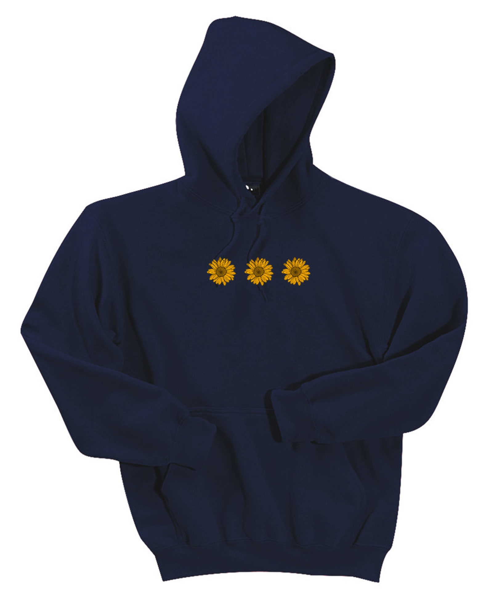 Ink Stitch Unisex Sunflower Hoodies Sweatshirts 12500 15 | Etsy
