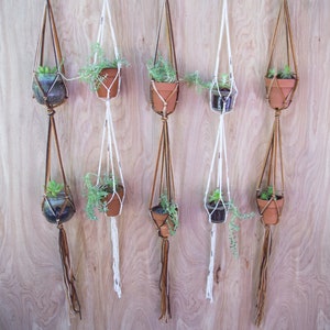 Double Plant Hanger / Small Plant Hanger / Double Plant Holder / Hanging Plant / Plant Hanger / Succulent Holder /  Small Planter