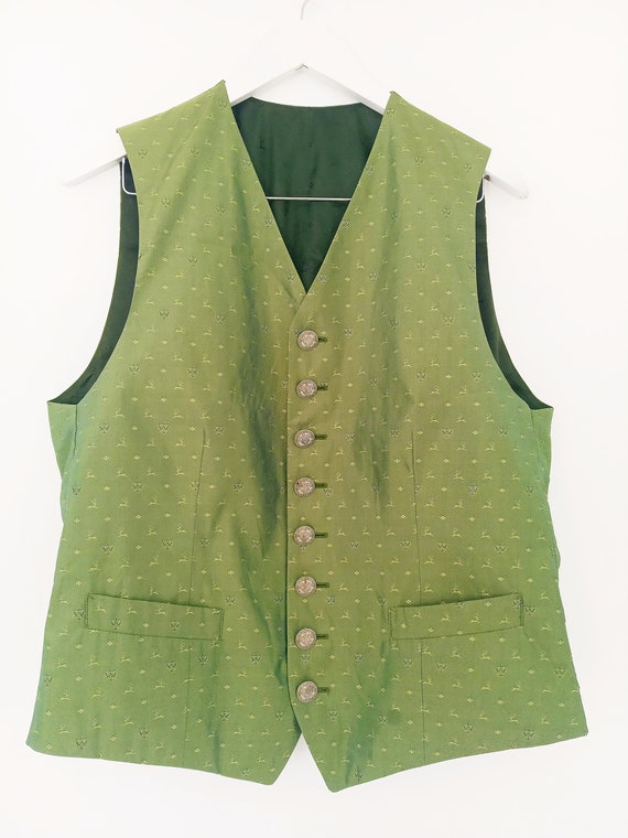 Vintage HABSBURG men's silk vest. Victorian men's