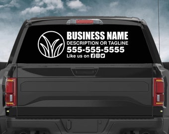 Custom Landscaping Decal, Custom Business Name Decal, Car Door decal, Custom Decal with Business Name, Rear window business decal