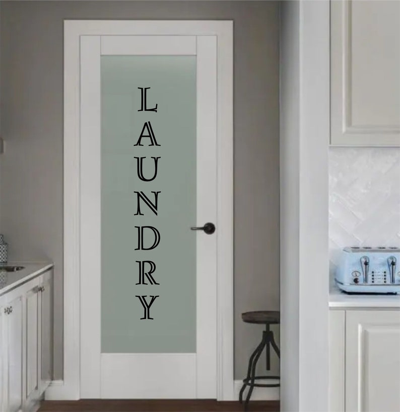 Laundry Room Door Decal Laundry Door Sticker Laundry Room Etsy