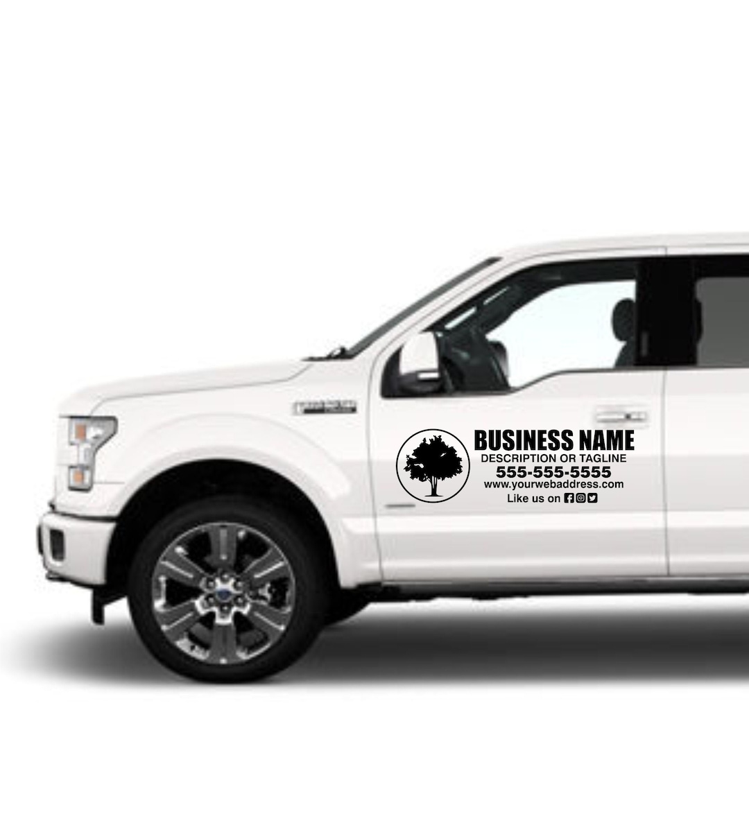 Custom Business Name Decal, Car Door Decal, Custom Decal With Business Name, Custom Business