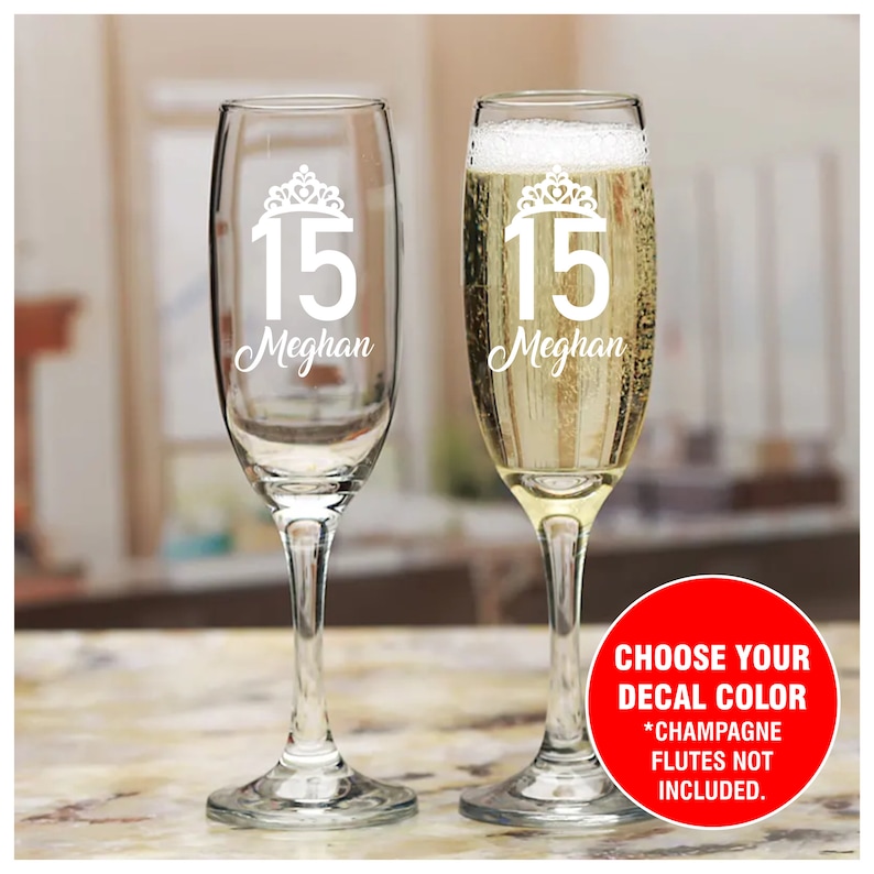 Mis Quince Anos Decal Quinceanera Decals for Glass 15 Anos Etsy