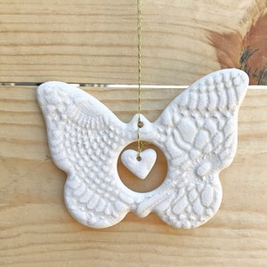 Butterfly Ornament, Memorial Gift, Gift for Grieving Parents, Infant Loss, Rebirth, Christmas Ornament, Wind Chime, Piece of Your Heart