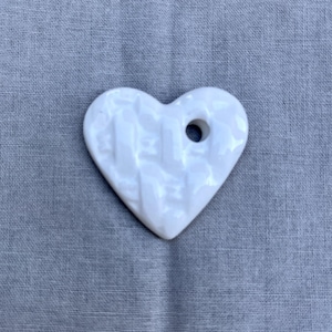 Hole in My Heart, White Ceramic Pocket Heart, Loss Memorial Gift, Sympathy Memento