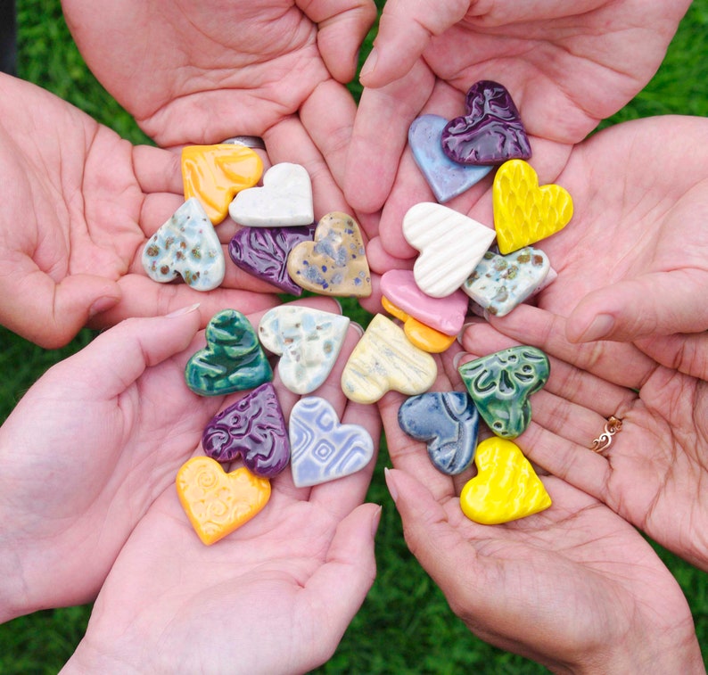 Feeling Hearts, Grief Gifts, Memorial Hearts, Pocket Hearts, Worry Stones, Love Gift, Loss of a Loved One, Sympathy Gifts, Rainbow Hearts image 10