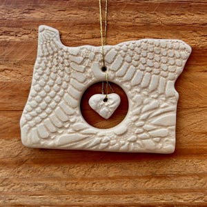 Oregon Ornament, Made in Oregon, Christmas Ornament, Oregon Pride, Wind Chime, Love Oregon, Beaver State, I Heart Oregon, Rose City