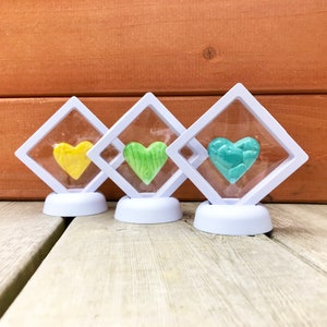 Feeling Hearts, Grief Gifts, Memorial Hearts, Pocket Hearts, Worry Stones, Love Gift, Loss of a Loved One, Sympathy Gifts, Rainbow Hearts image 6