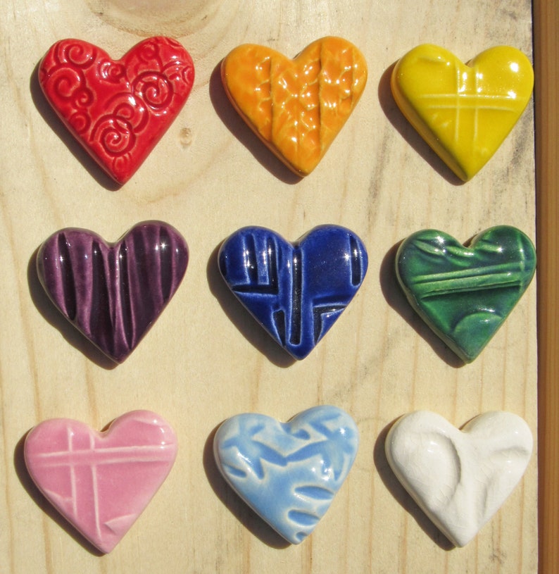 Feeling Hearts, Grief Gifts, Memorial Hearts, Pocket Hearts, Worry Stones, Love Gift, Loss of a Loved One, Sympathy Gifts, Rainbow Hearts image 3