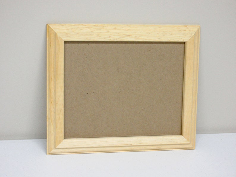 Ornate Wood Picture Frame Unfinished Pine 8 X 10 Etsy