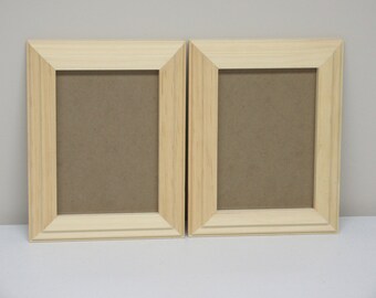 Ornate Picture Frame  - Unfinished Pine - 5 x 7