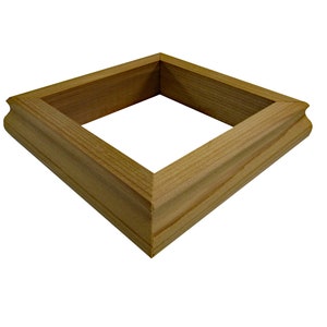 4in x 4in Cedar Post Base Trim - 1&#39;&#39; Tall
