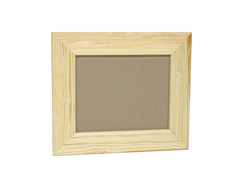 Decorative Wood Picture Frame Unfinished Pine 8 x 10 Etsy