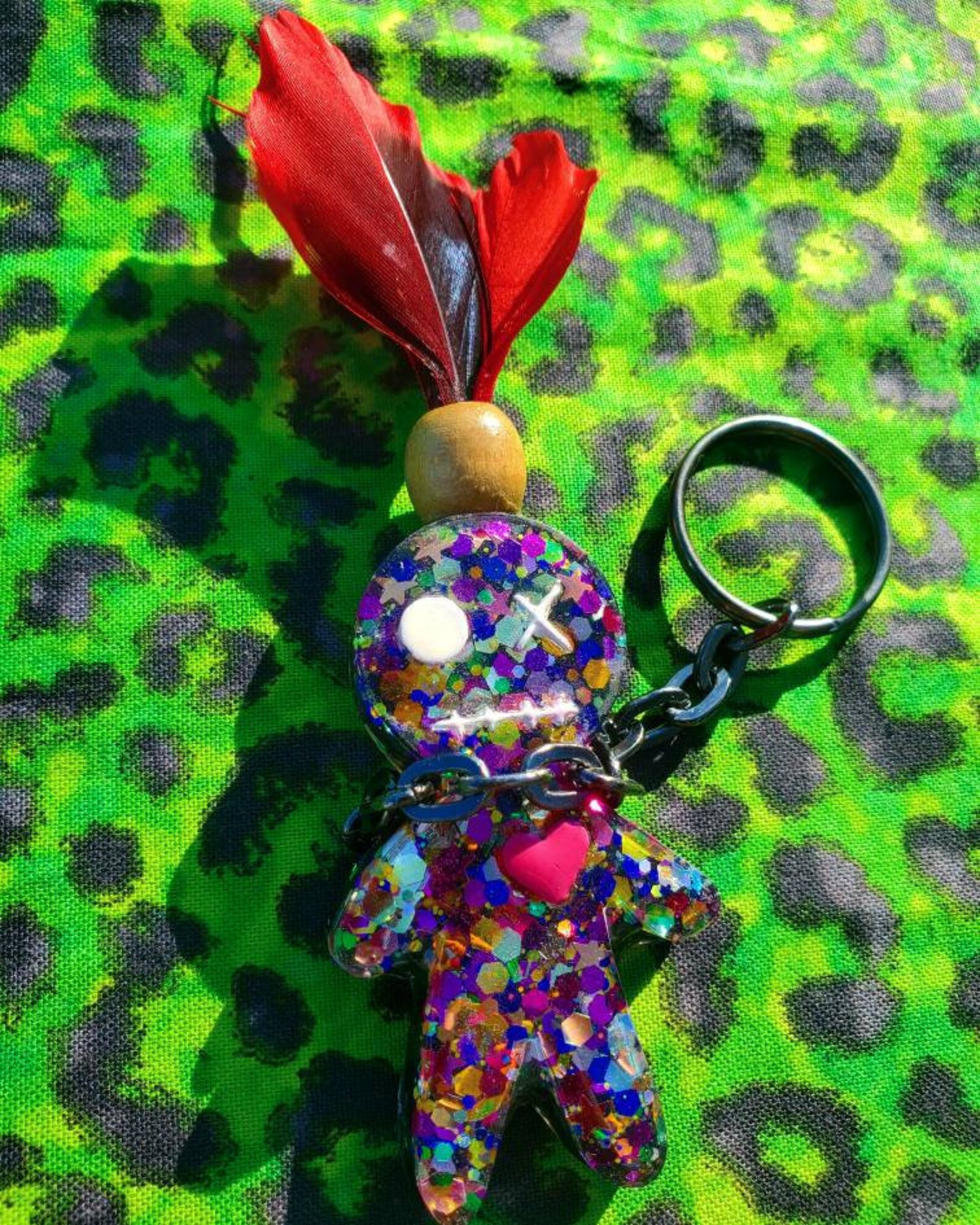 MADETOORDER Resin Voodoo Doll Keychain Voodoo Keyring Noose Etsy
