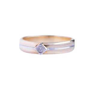 Vintage 9ct Gold Diamond Ring With Illusion-Set Design