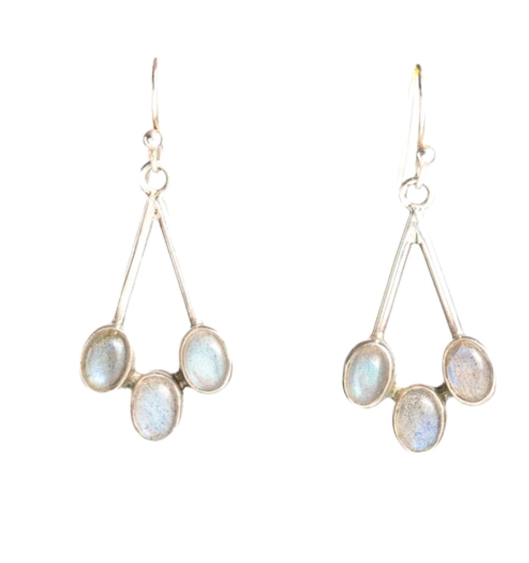 Garland Moonstone Earring Silver