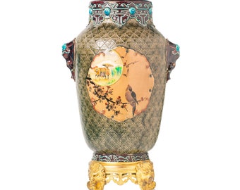 Art Nouveau French Vase By Jules Vieillard & Cie