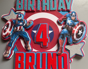 Captain America Cake topper