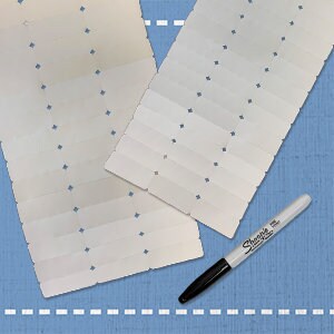 Blank Iron-on Name Labels Custom Iron On Clothing Labels | Etsy