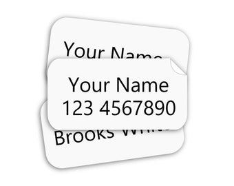 Clothing Label Name Stickers For Work, Adhesive Name Labels