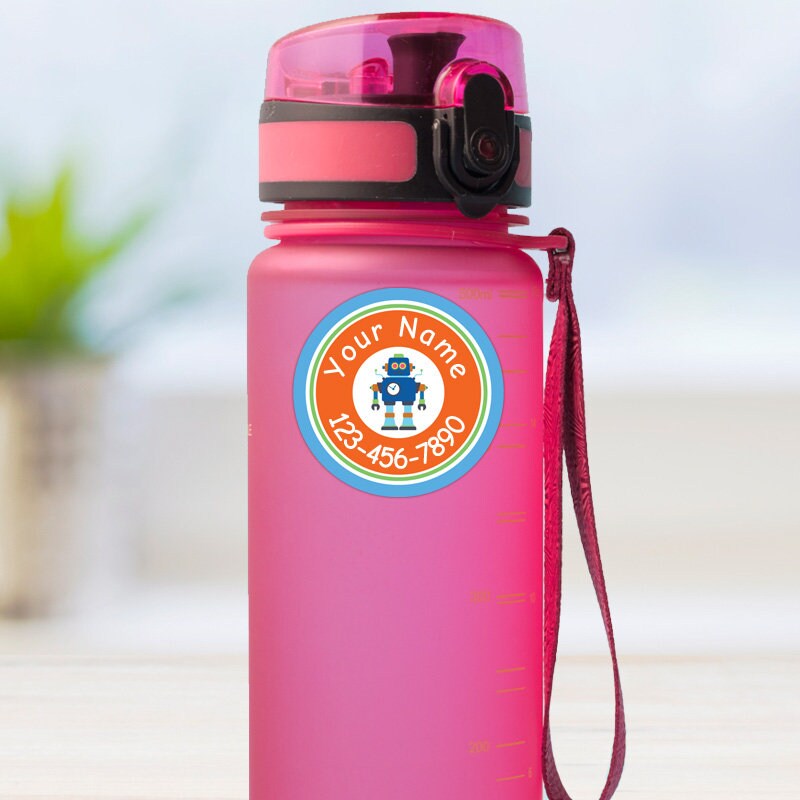 100% Waterproof Stick on Round Name Tag Labels - Etsy