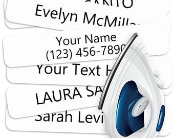 Customized Iron-on Name Labels, Nursing Home Name Labels