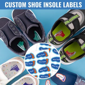 Custom Shoe Labels: Waterproof Name Stickers for Kids