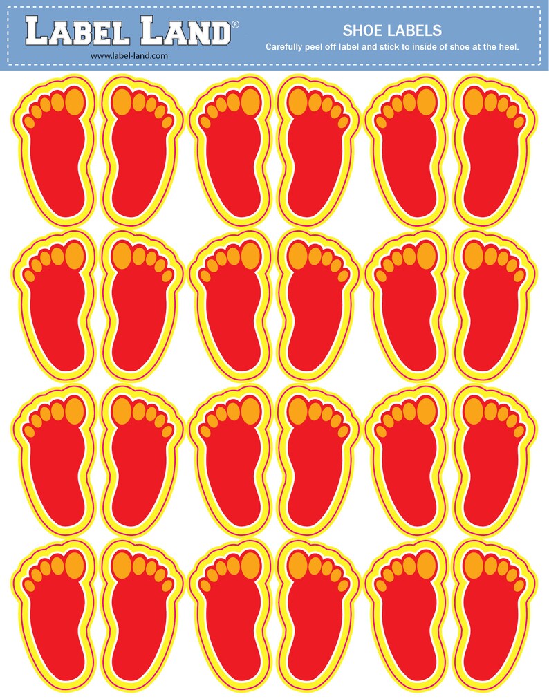 Shoe Custom Insole Label for Kids, Preschool Name Labels Etsy