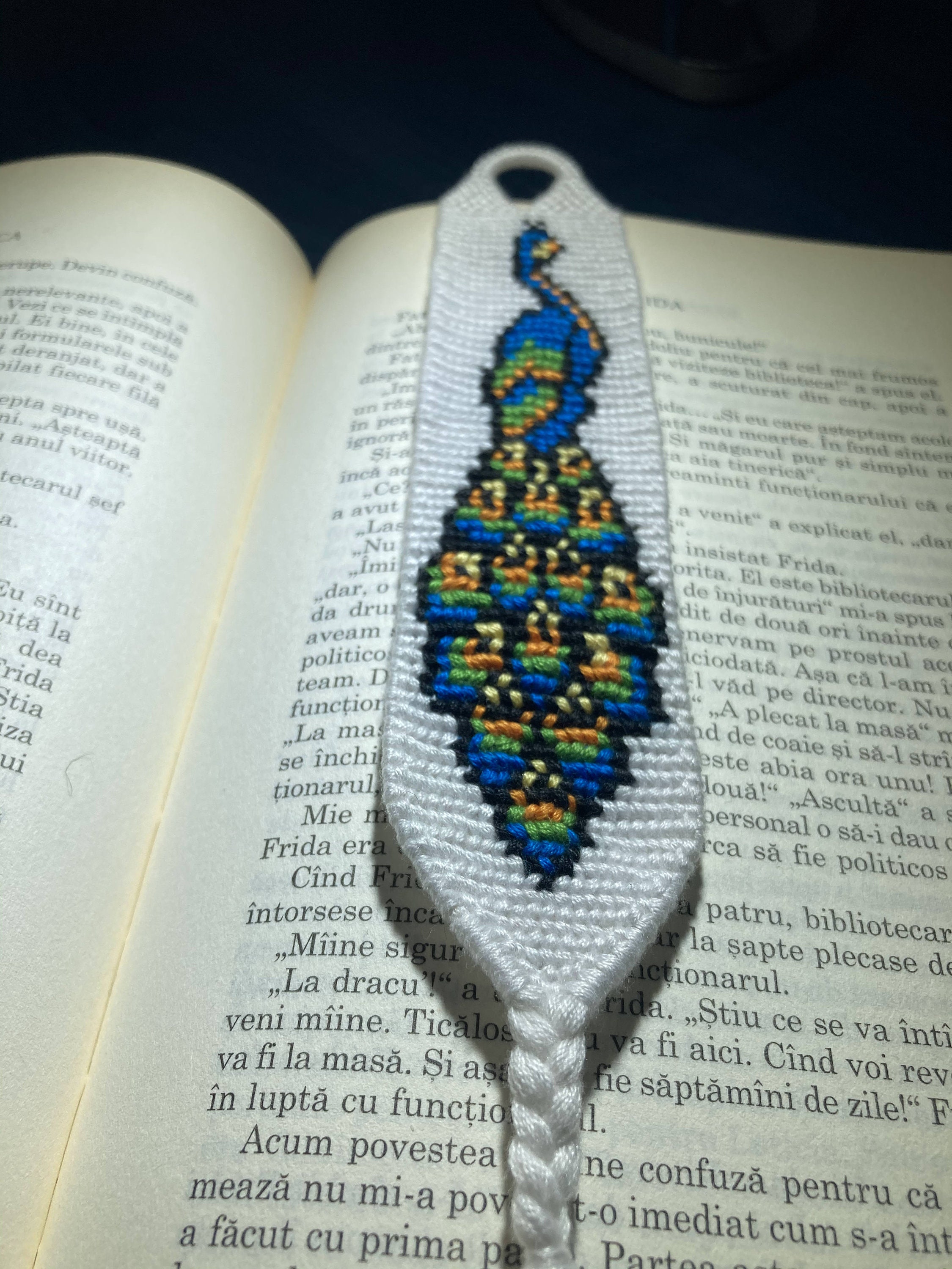 Handmade Bookmark Peacock Etsy