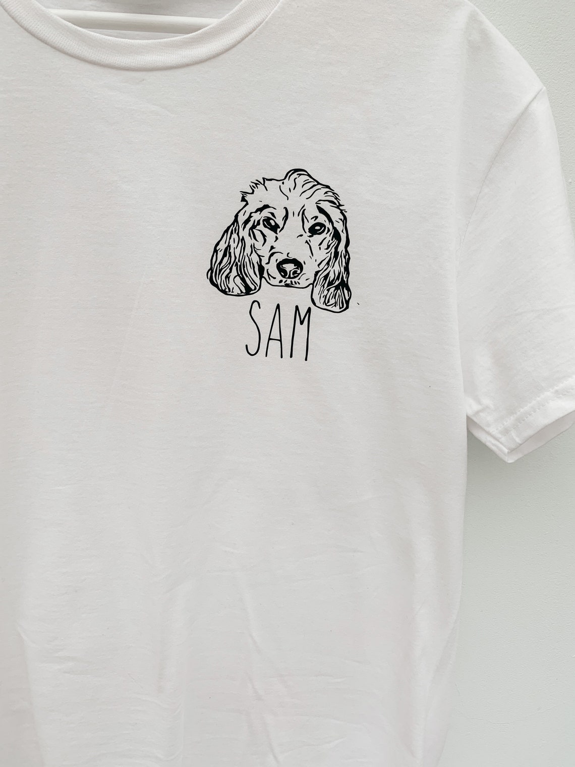 Personalised Pet Face Tshirt / Pet Lover T Shirt / Dog Face Etsy