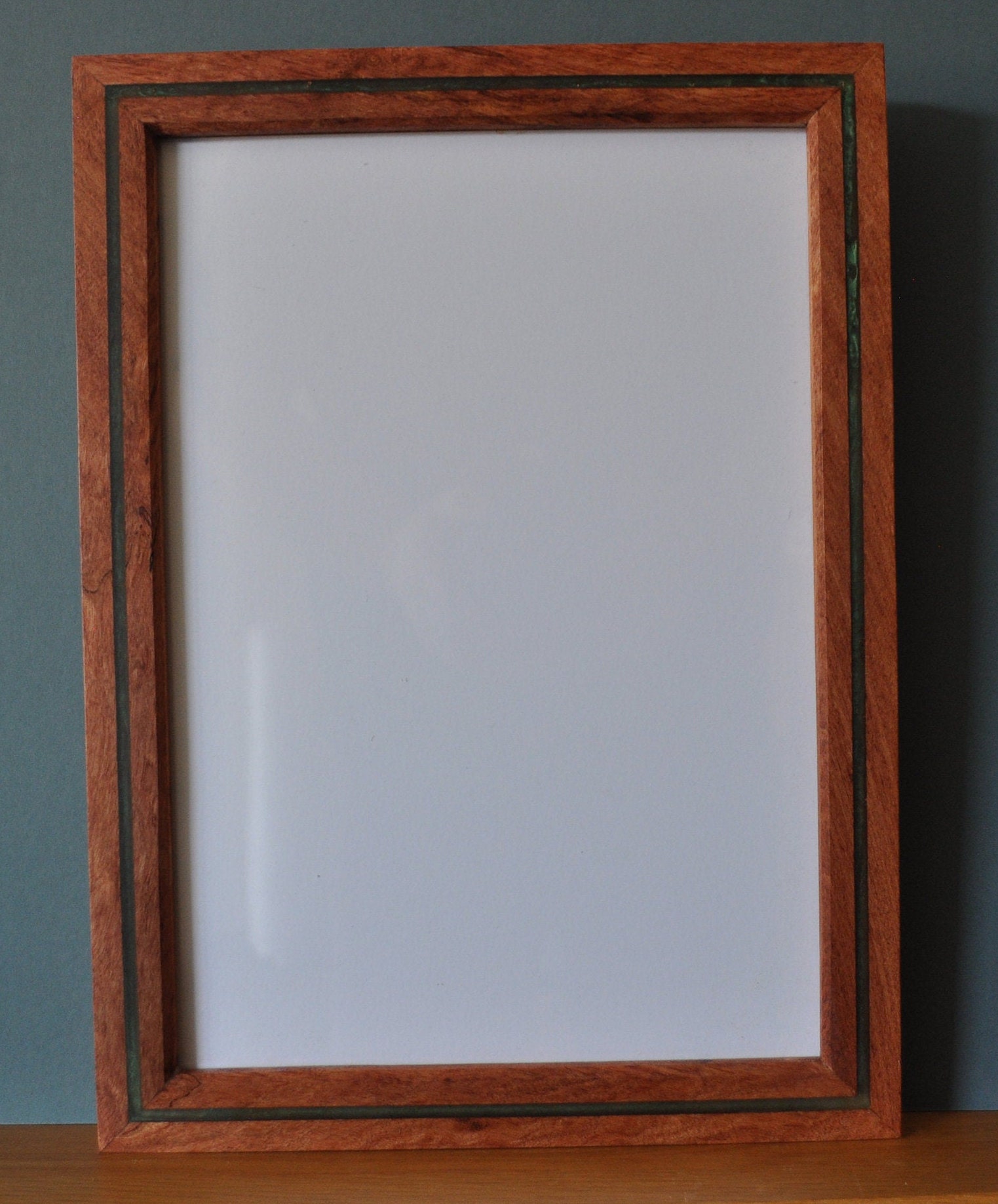 A5 frame rosewood maple and green resin Etsy