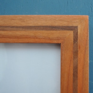 Cherry frame with walnut inlay, larger sizes