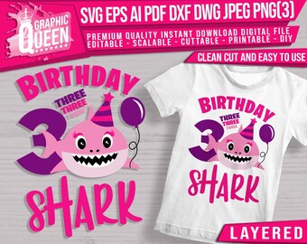 Download Girl Shark Clipart Etsy
